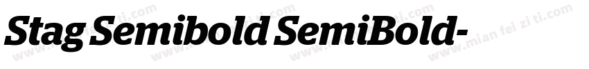 Stag Semibold SemiBold字体转换